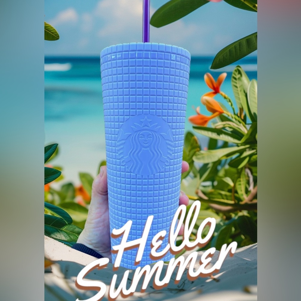 Starbucks Lilac Soft Grid Cup Cold Lavender Tumbler Venti NWT Limited New 2021
